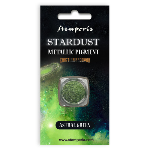 Красящий пигмент порошок Stardust Pigment  зеленый STAMPERIA KAPRB01 фото