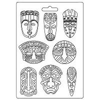 Форма для моделирования Savana tribal masks  STAMPERIA K3PTA4533