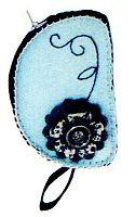 Набор для шитья из фетра Сумочка Цветок на голубом Kleiber 931-46