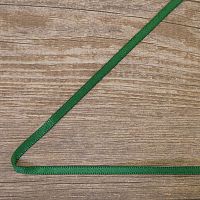 Лента атласная на картонной катушке, цвет зеленый