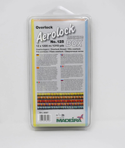 Фото набор оверлочных нитей премиум класса aerolock №125 blister box multicolor madeira 8097 на сайте ArtPins.ru фото 4