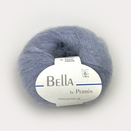 Пряжа Bella 75% мохер 20% шерсть 5% полиамид 50 г 145 м Permin 883200.883263 фото