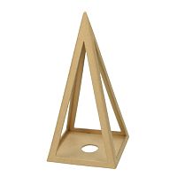 Подставка для свечи Пирамида из папье-маше 2630596