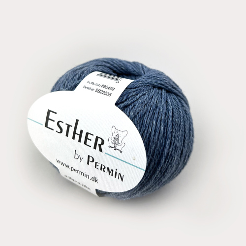 Пряжа Esther 50% шерсть 50% хлопок 50 г 230 м Permin 883400.883409 фото Пряжа Esther 50% шерсть 50% хлопок 50 г 230 м Permin 883400.883409 фото
