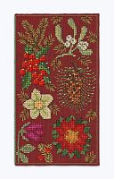 Набор для вышивания футляра для очков Spectacle Case Christmas Flowers  Рождественские цветы  le boheur des dames 3243