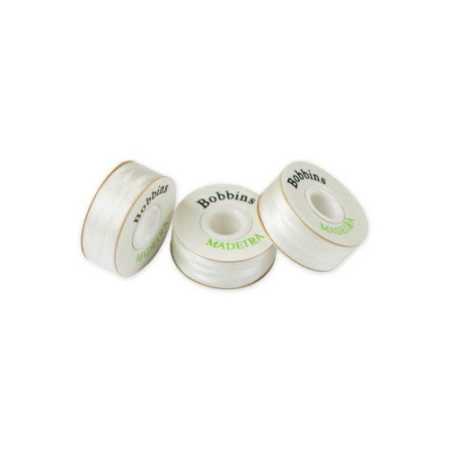 Фото нить в шпулях bobbins № 150 120 м madeira 9766 w на сайте ArtPins.ru
