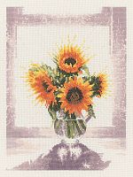 Набор для вышивания Цветы в прозрачной вазе  HERITAGE WFGV654E