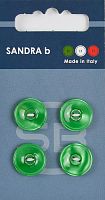 Пуговицы Sandra 4 шт на блистере мятный CARD078
