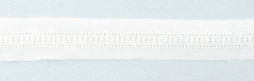 Фото шитье-вышивка на батисте прошва 20 мм 13.8 м 100% хлопок белый iemesa 32276/01 на сайте ArtPins.ru