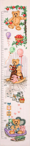 Набор для вышивания Anchor Teddy Height Chart 78*14 см MEZ PCE962