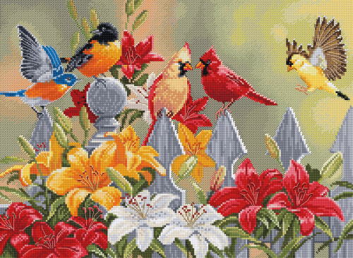 Набор для вышивания Птицы и лилии  Luca-S BU5024 смотреть фото