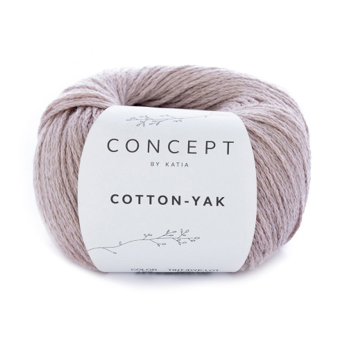 Пряжа Cotton-Yak 60% хлопок 30% шерсть 10% як 50 г 130 м KATIA 1008.108 фото