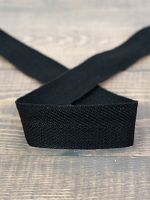 Тесьма киперная SAFISA, 25 мм, 25 м, цвет 01, черный