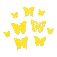 Набор самоклеящихся декоративных элементов Бабочки из фетра  9 шт = 3446108