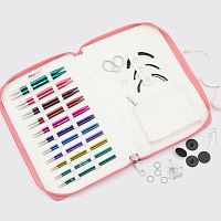 Подарочный набор укороченных съемных спиц Zing Regal 10 см KnitPro 47438