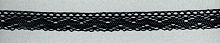 Мерсеризованное хлопковое кружево  состав: 100% хлопок  ширина 20 мм  намотка 30 м  цвет черный - 1796/14