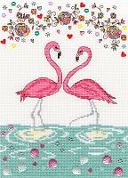 Набор для вышивания Love Flamingo (Любовь фламинго)