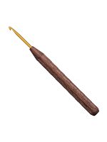 Крючок для вязания №4 16 см addiNature Walnut Gold с ручкой из грецкого ореха 588-2/4-16