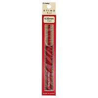 Крючок для вязания с ручкой ETIMO Red 4.5 мм алюминий пластик красный Tulip TED-075e