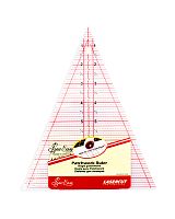 Линейка-треугольник с углом 45*  градация в дюймах  размер 8 1/2 x 7