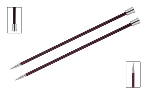 Спицы прямые Zing 12 мм 25 см KnitPro 47249