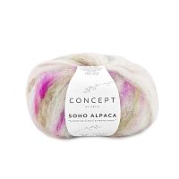 Пряжа Soho Alpaca 50% супертонкая альпака 32% шерсть.18% полиамид 50 г 75 м KATIA 1389.300