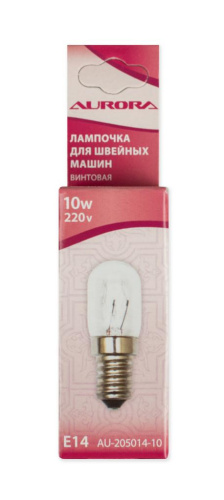 Фото лампочка для швейной машины винтовая 10 вт aurora au-205014-10 на сайте ArtPins.ru