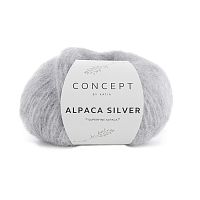 Пряжа Alpaca Silver 73% альпака 20% полиамид 7% полиэстер 25 г 120 м KATIA 1053.255