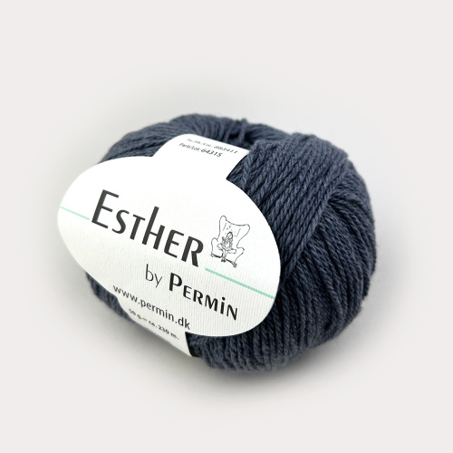 Пряжа Esther 50% шерсть 50% хлопок 50 г 230 м Permin 883400.883411 фото