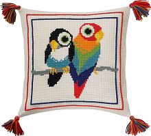 Набор для вышивания подушки Птицы - 83-3878