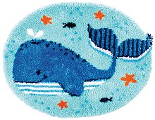 Набор для вышивания коврика Забавный кит  VERVACO PN-0191853