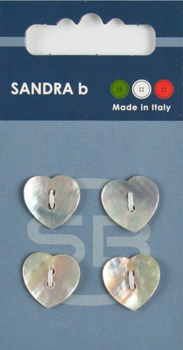 Фото пуговицы sandra 4 шт на блистере натуральный card029 на сайте ArtPins.ru