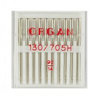 Иглы стандарт № 90 10 шт Organ 130/705.90.10.H