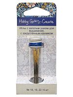Иглы для вышивки в органайзере 6 шт Hobby Gift Create Hemline HGC283G.1822.01
