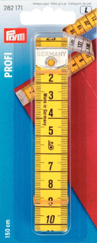 Измерительная лента с сантиметровой шкалой Профи наконечник с отверстием 0 7*19*150 см Prym 282171
