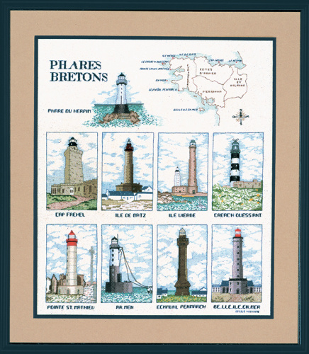 Набор для вышивания PHARES BRETONS Бретонские маяки 1190A смотреть фото