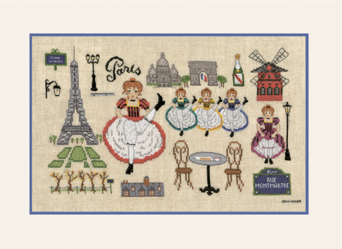 Набор для вышивания BONJOUR PARIS  Привет Париж  le boheur des dames 1139 смотреть фото