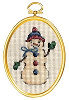 Набор для вышивания Дружелюбный снеговик JANLYNN 021-1794
