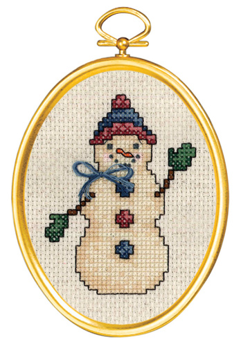 Набор для вышивания Дружелюбный снеговик JANLYNN 021-1794 смотреть фото