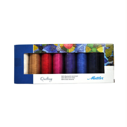 Фото набор с нитками silk finish в подарочной упаковке 8 катушек amann group sfcq89136-kit на сайте ArtPins.ru