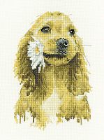Набор для вышивания Спаниель Linda 27 ct HERITAGE LCDA1896E