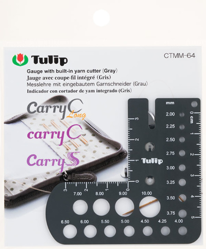 Линейка для определения размера спиц с резаком для нити Tulip CTMM-64