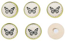 Набор декоративных самоклеющихся дисков  Бабочки  46196000