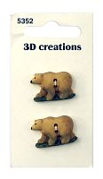 Пуговицы 3D Creations Bear Blumenthal Lansing 5352