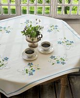 Набор для вышивания Anchor Blue Flower Tablecloth 90*90 см MEZ 9240000-02315