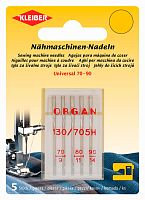 Набор игл для швейной машинки ORGAN универсальные размер 70-90 сталь 5 шт в наборе Kleiber 699-