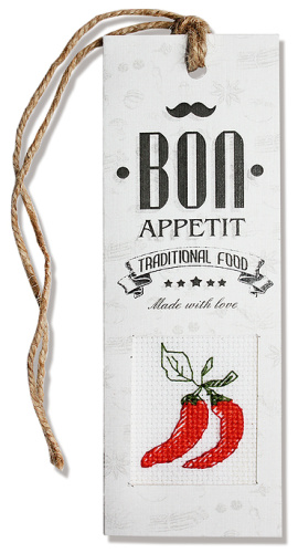 Набор для изготовления закладки с вышитым элементом Bon appetit смотреть фото