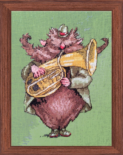 Набор для вышивания Le Brownie des Highlands (Музыкант из оркестра - Домовой гор Шотландии) NIMUE смотреть фото