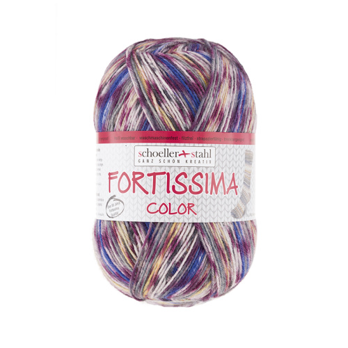 Пряжа Fortissima Socka 4-fach color 75% шерсть 25% полиамид 420 м 100 г Austermann 90028-2482 фото