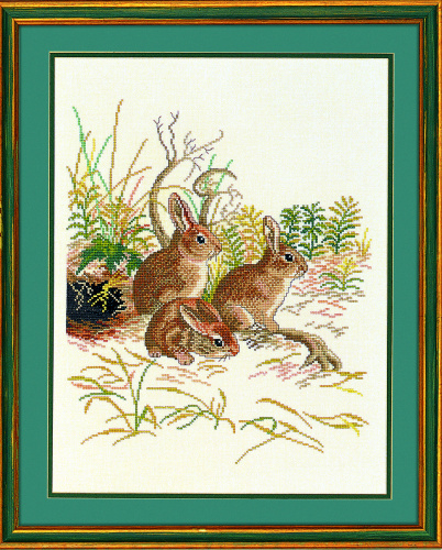 Набор для вышивания Три кролика 12-972 Eva Rosenstand смотреть фото